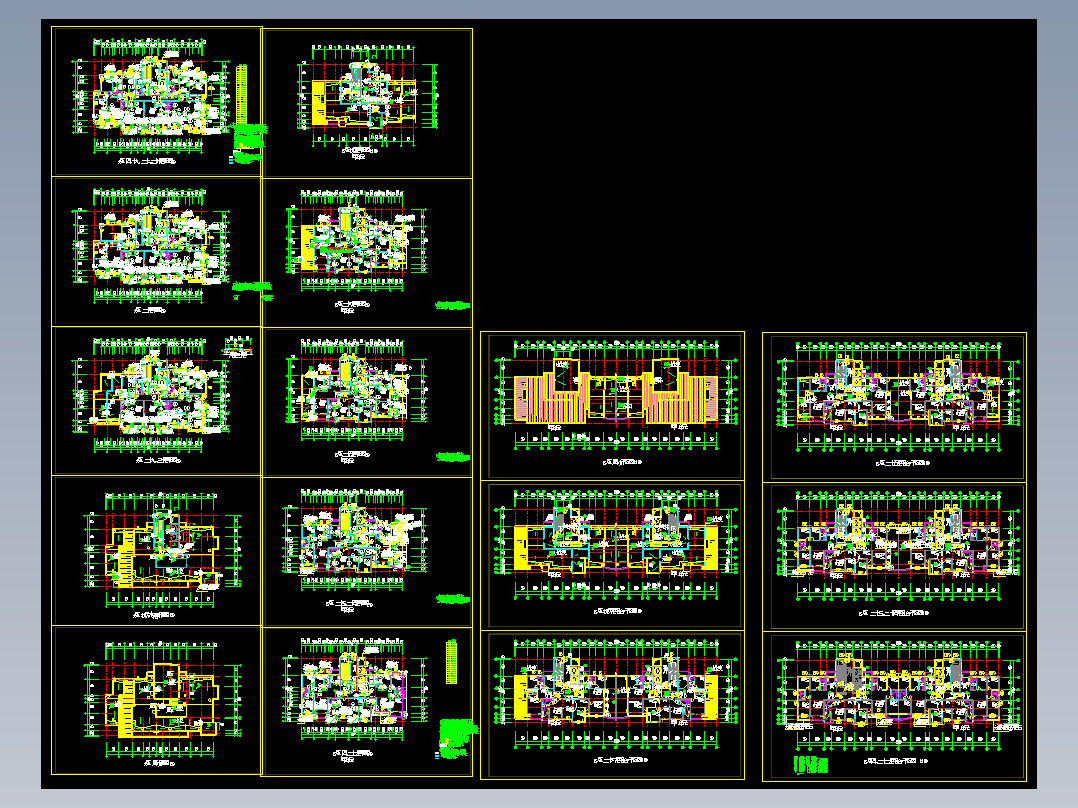 某小区标准层平面图