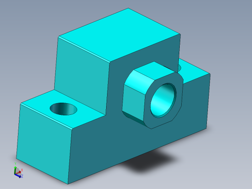 丝杆轴承座固定端