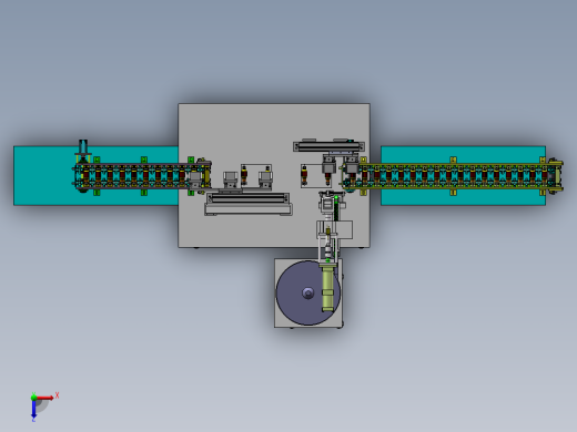 电机转子压装设备sw18可编辑俯视缩略图