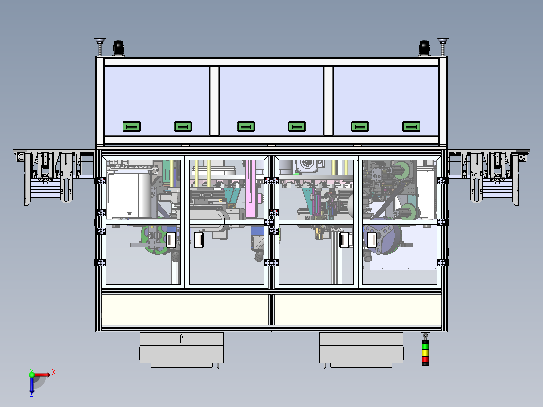 全自动压力传感器组装贴膜点胶一体机sw20可编辑俯视图