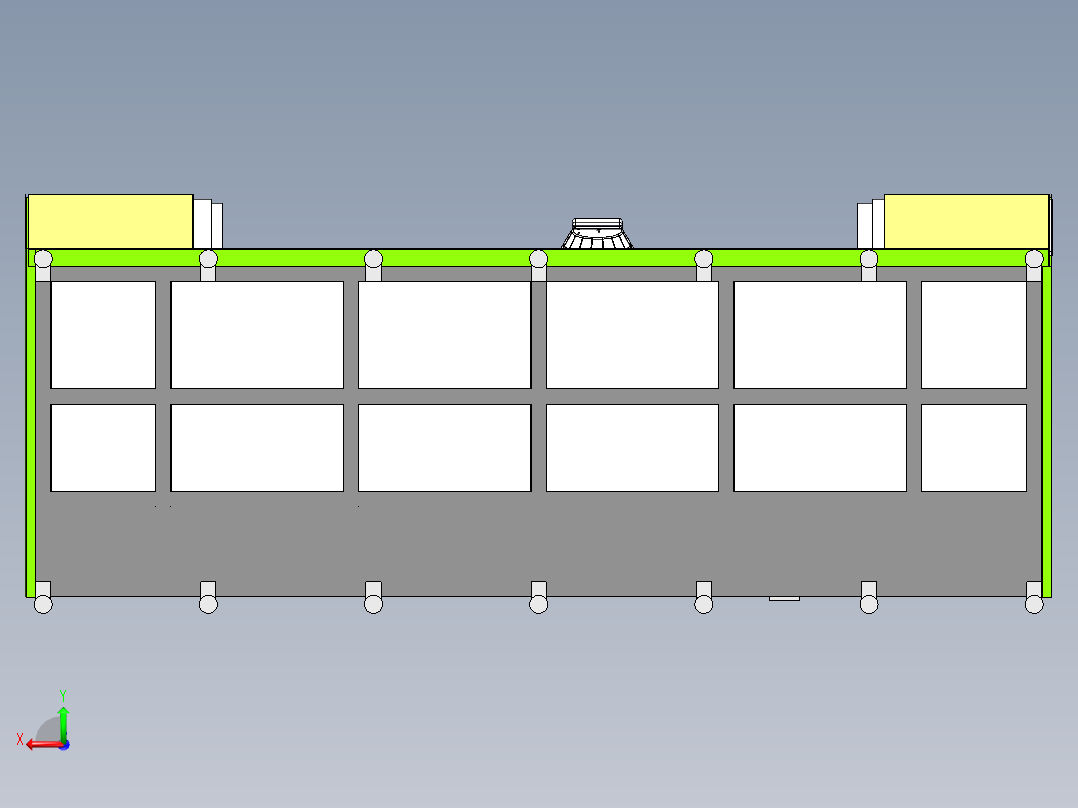 4540超大型钻攻中心sw18可编辑后视图