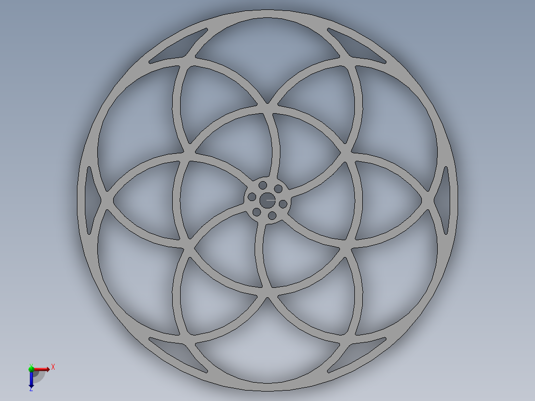 棒棒糖支架俯视图