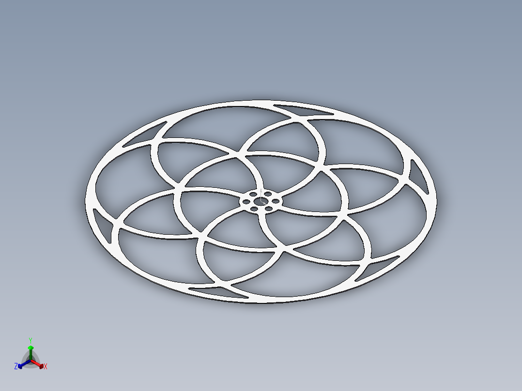 棒棒糖支架正等轴测图