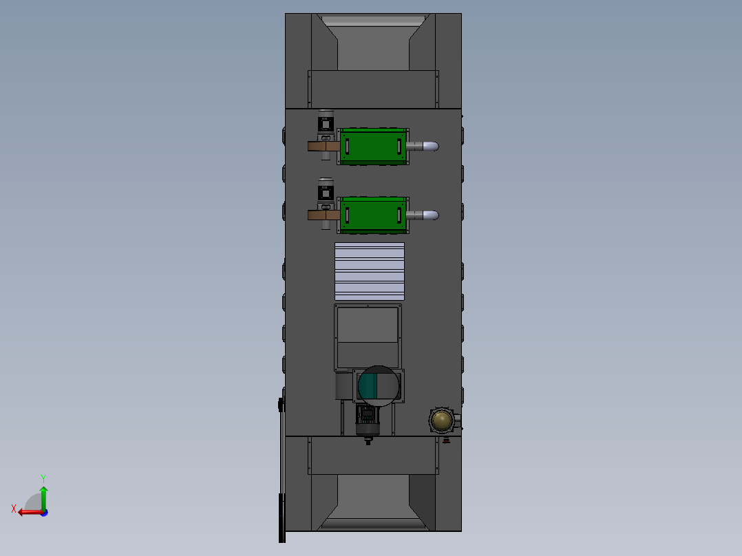 中草药烘干机后视图