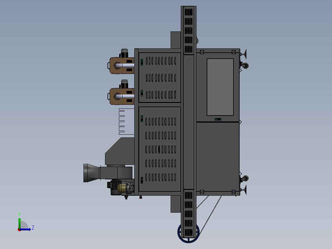 中草药烘干机左视图