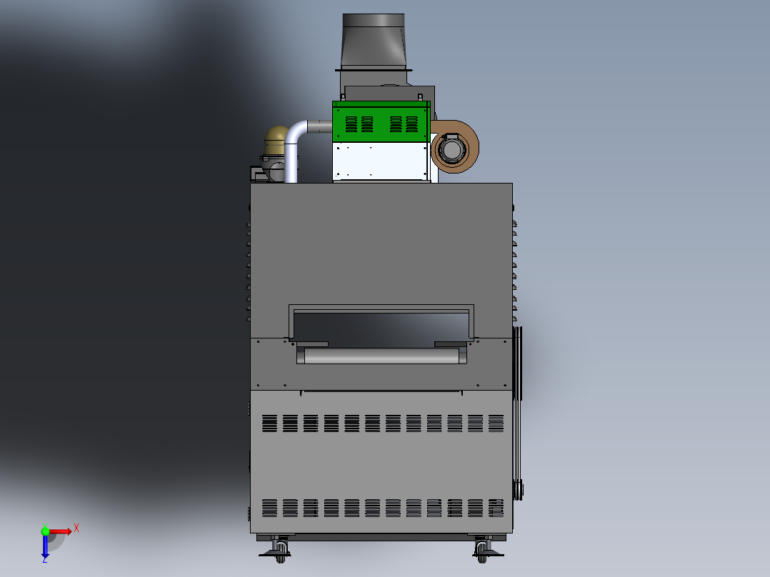 中草药烘干机俯视图