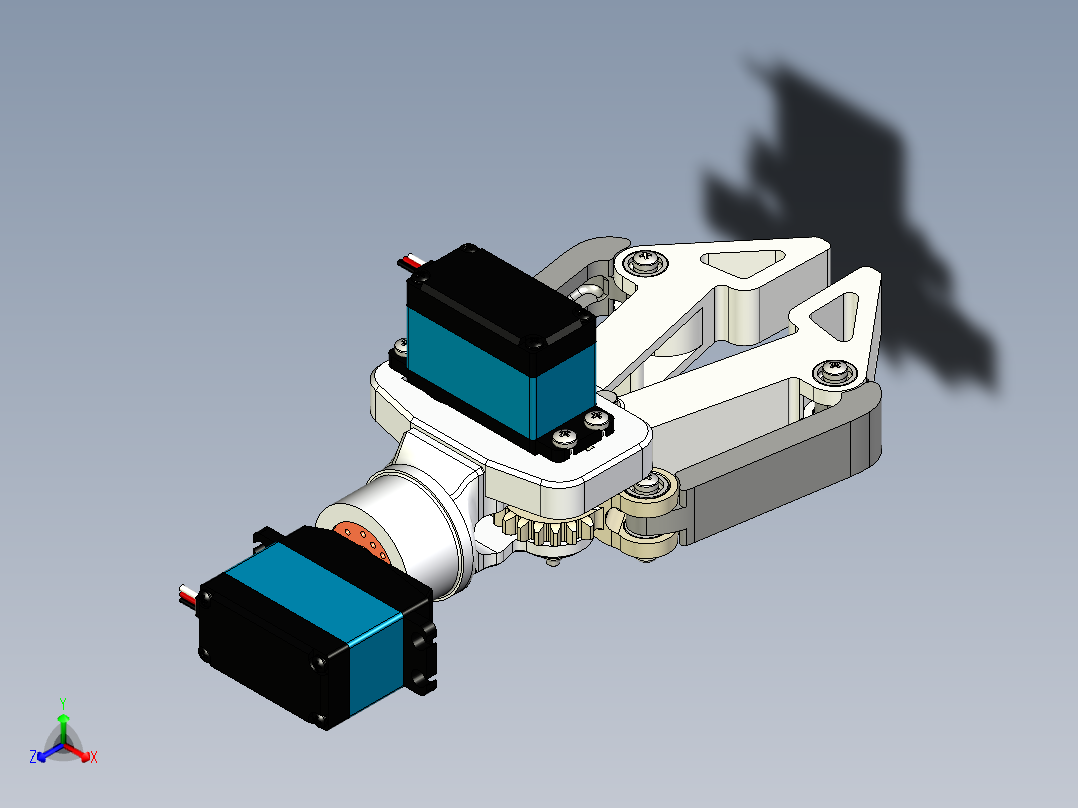 铰接式夹具正等轴测图