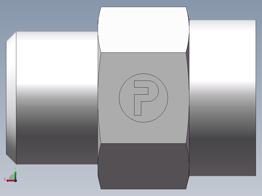 压力表接头-英制螺纹、5CB-16-04GDK后视图