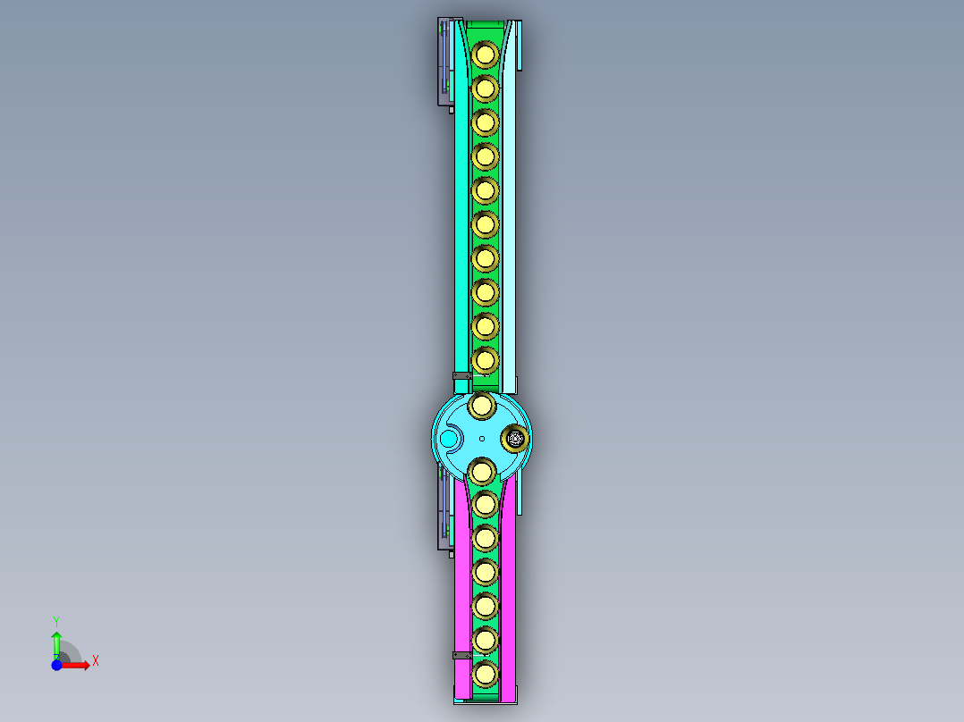 纸杯成形输送线前视图