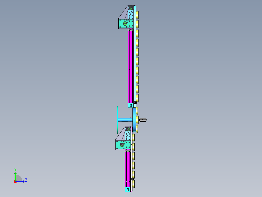 纸杯成形输送线左视图