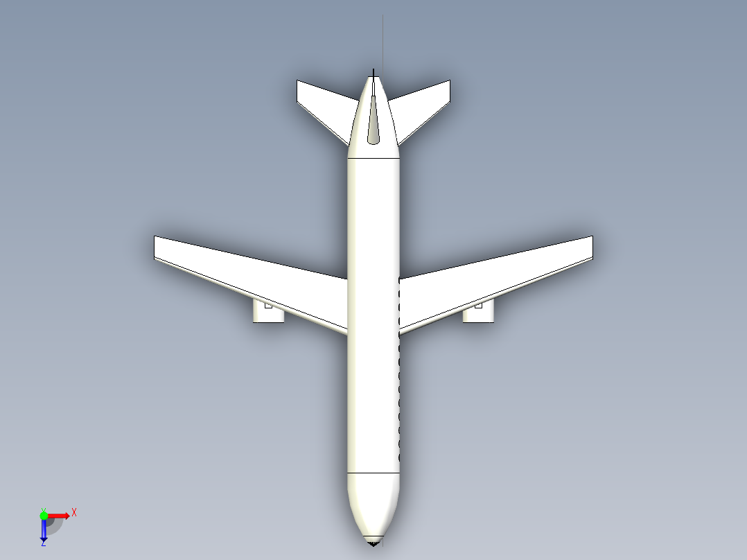 B2004190-飞机A 320俯视图