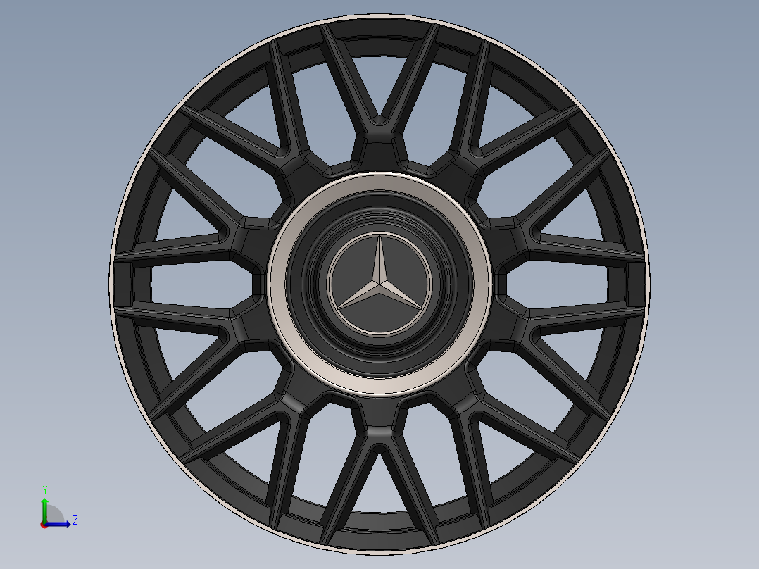 轮毂、轮胎(24)前视图