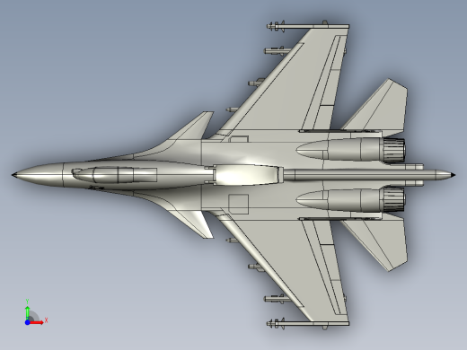 SU35战斗机NEW前视缩略图