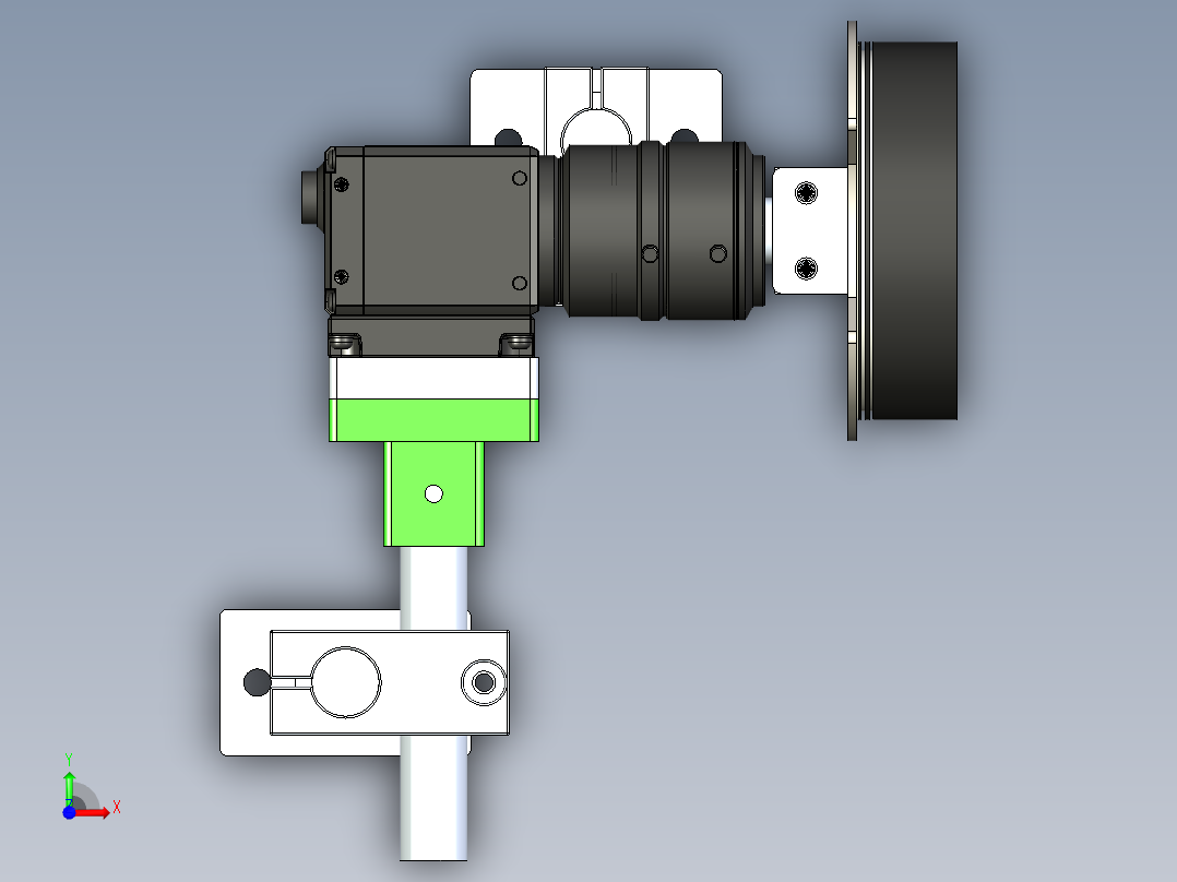 相机光源视觉检测模型前视图