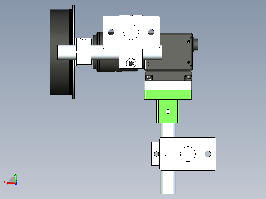相机光源视觉检测模型后视图