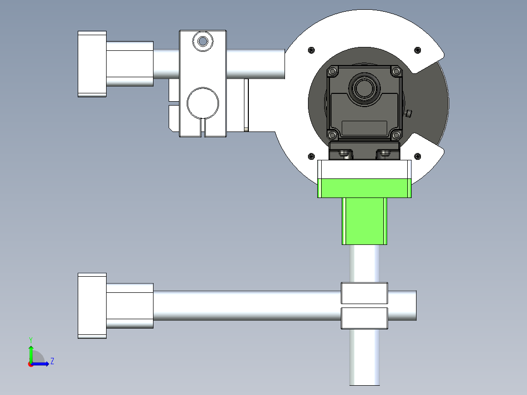 相机光源视觉检测模型左视图