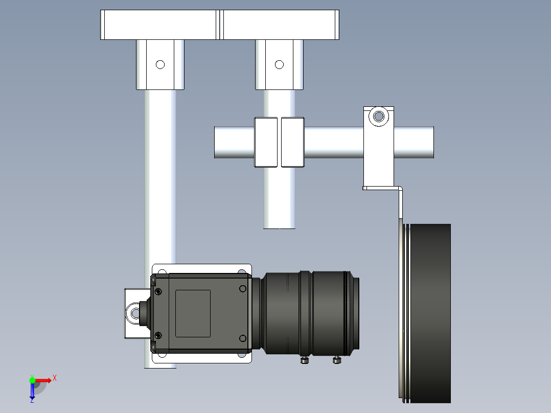相机光源视觉检测模型俯视图