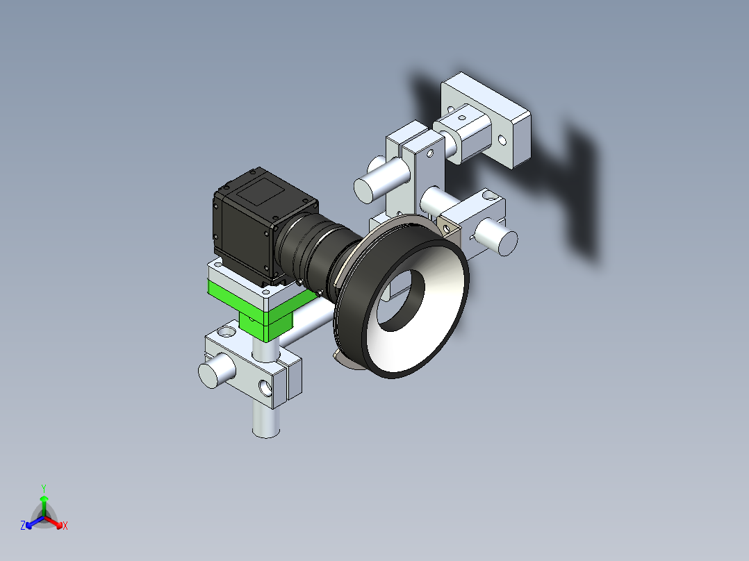 相机光源视觉检测模型正等轴测图