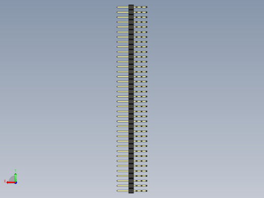 2个54毫米引脚接头三排直角，适用于kicad 119后视缩略图