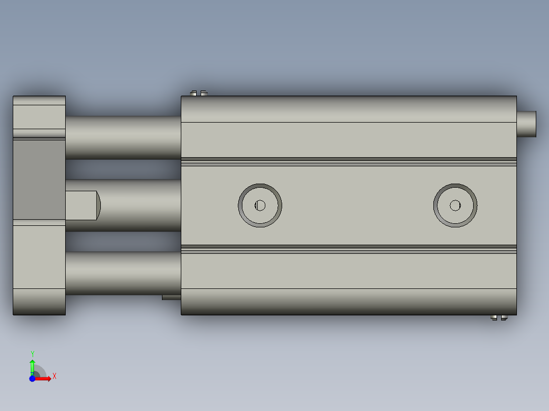 TACQ12X10S(0)+(CMSG-2)-气缸-亚德客Z001前视图