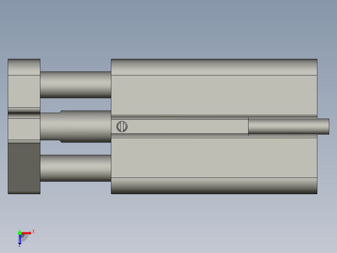 TACQ12X10S(0)+(CMSG-2)-气缸-亚德客Z001俯视图