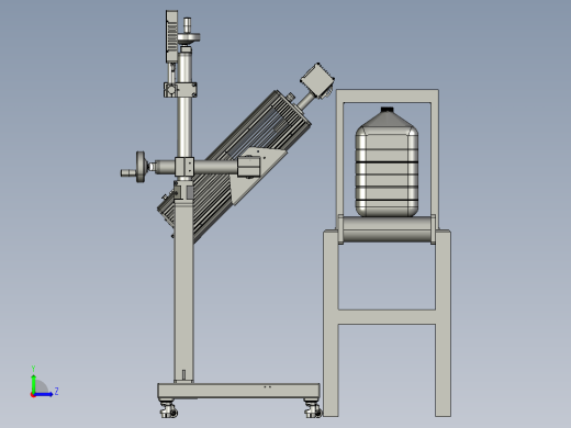 振镜式激光打标系统左视缩略图
