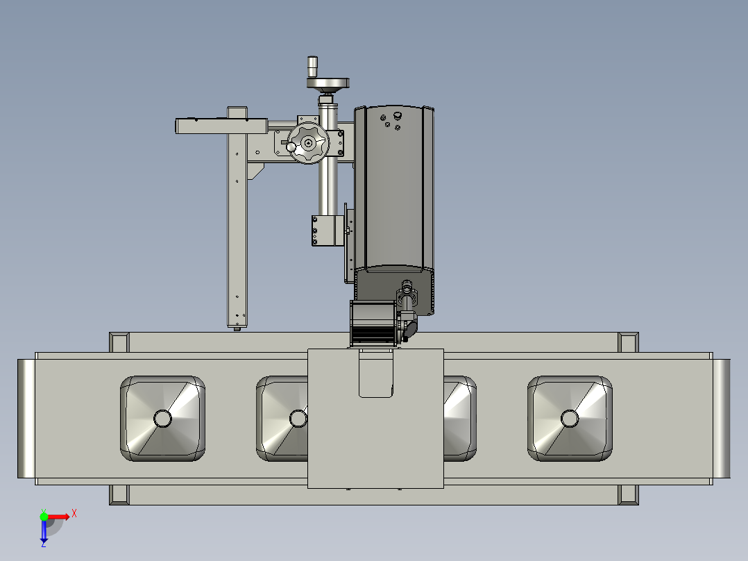 振镜式激光打标系统俯视图