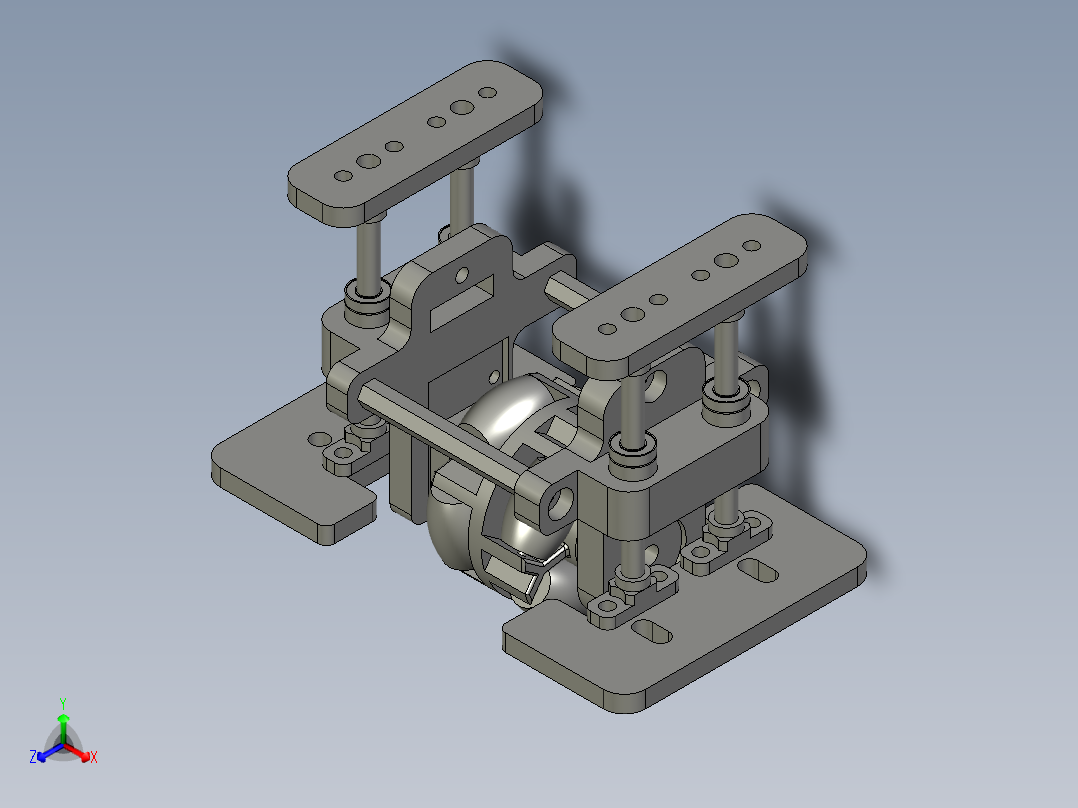 编码器减震架01主视图
