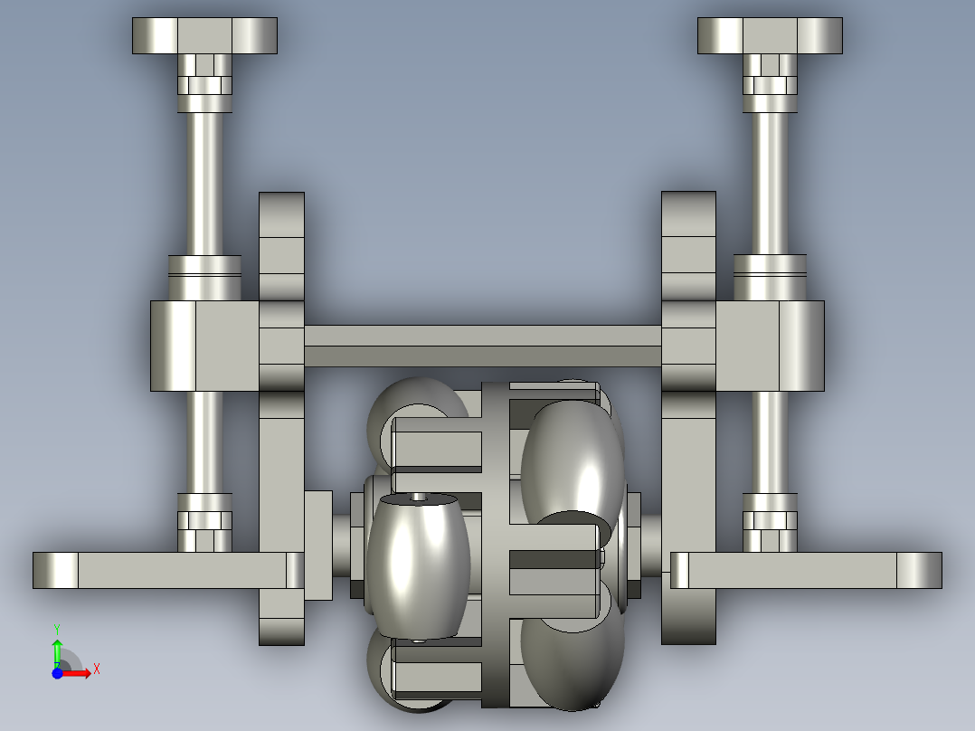 编码器减震架01前视图