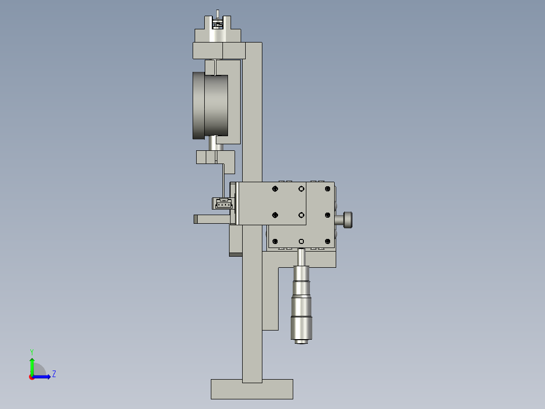 加热丝测试装配体1左视图