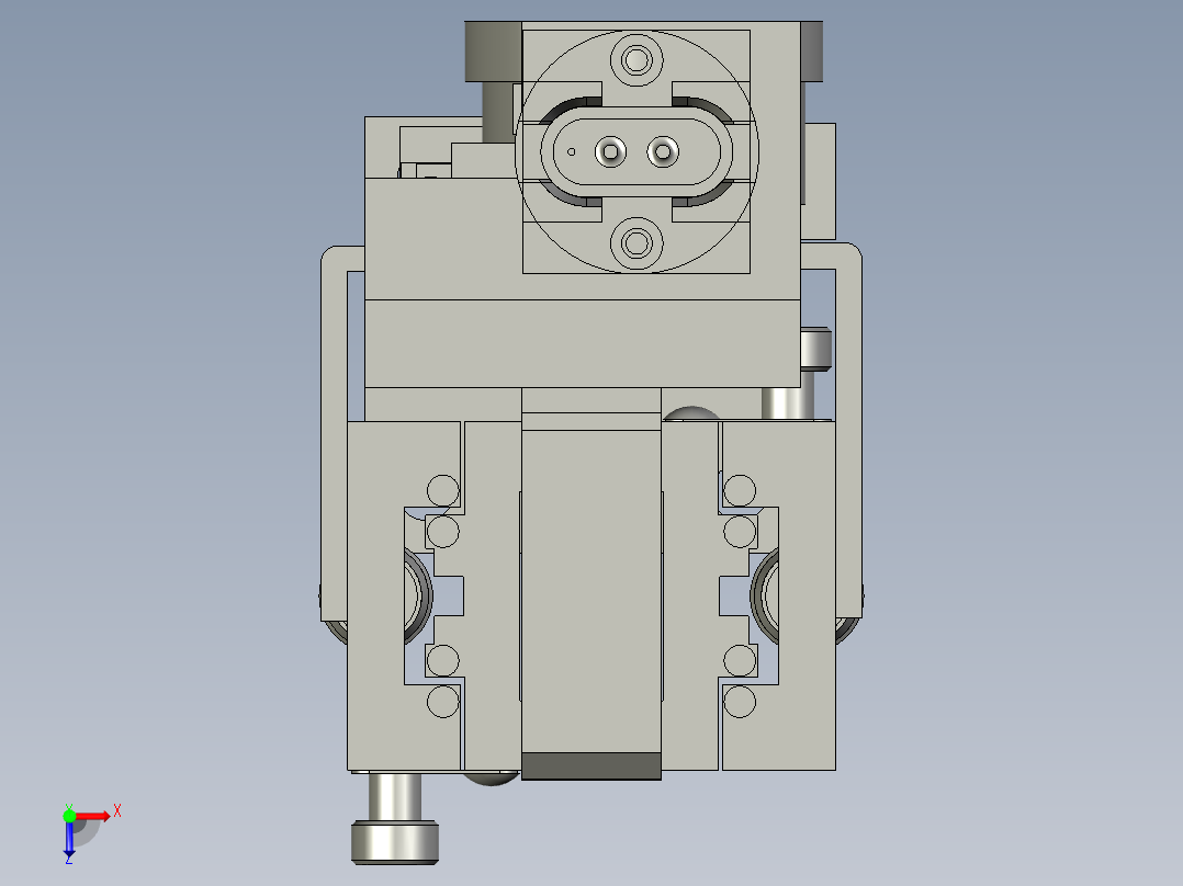 加热丝测试装配体1俯视图
