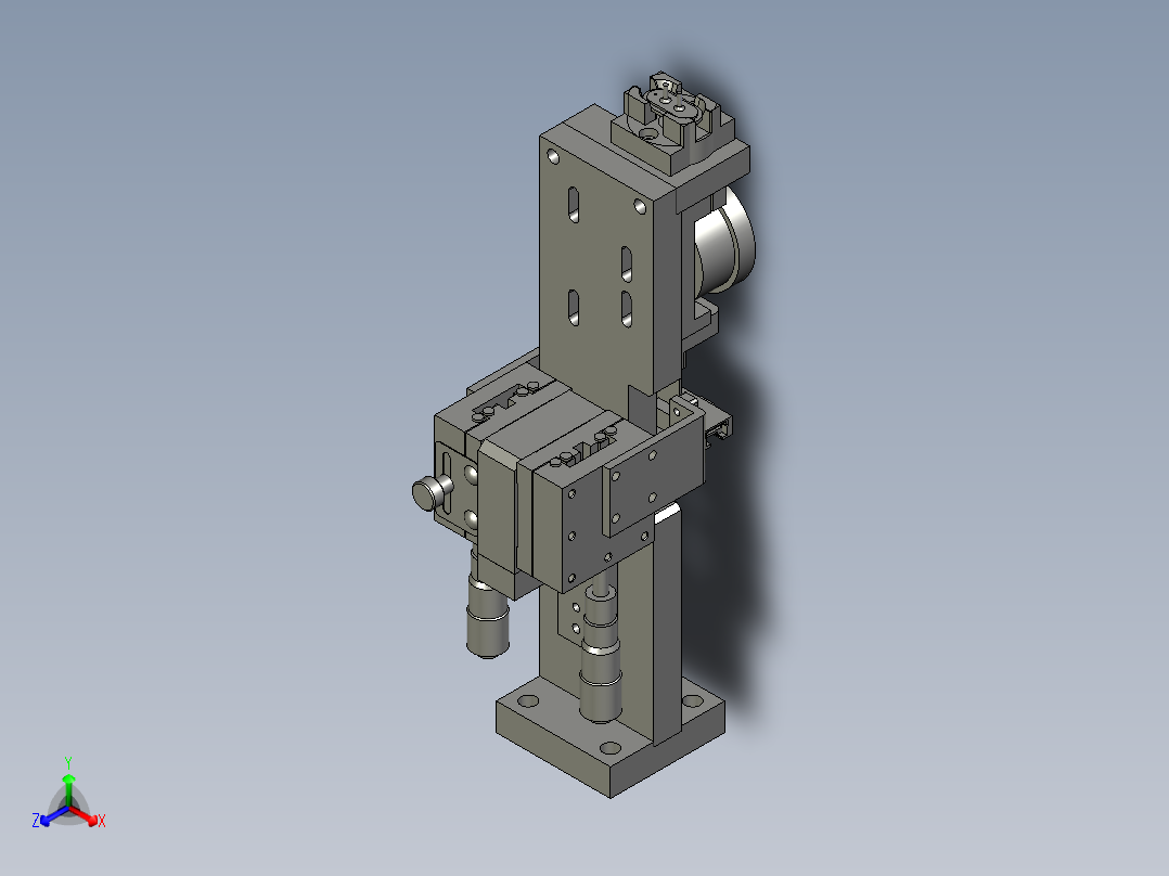 加热丝测试装配体1正等轴测图
