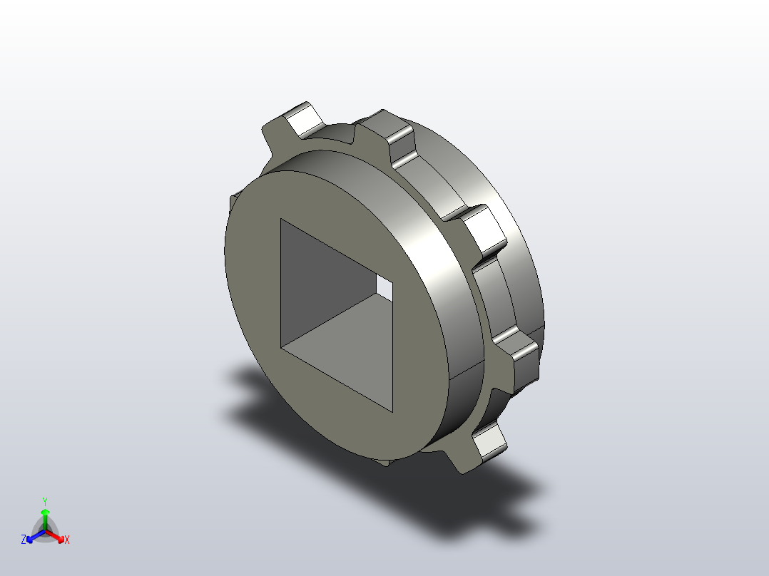 JS YS500-8T-S50-C1 机加工主动轮主视图