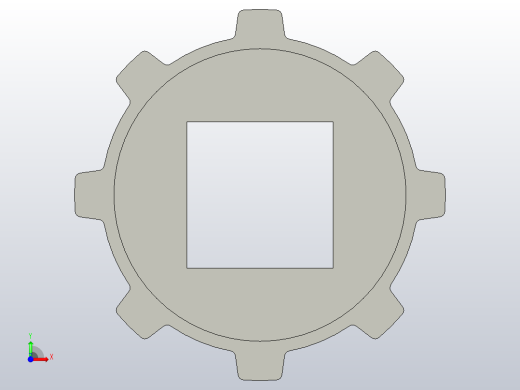 JS YS500-8T-S50-C1 机加工主动轮前视缩略图