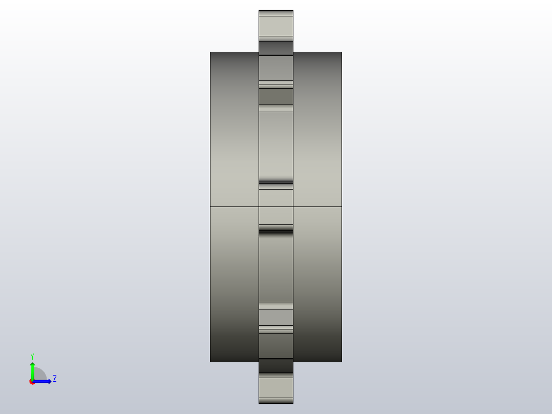 JS YS500-8T-S50-C1 机加工主动轮左视图