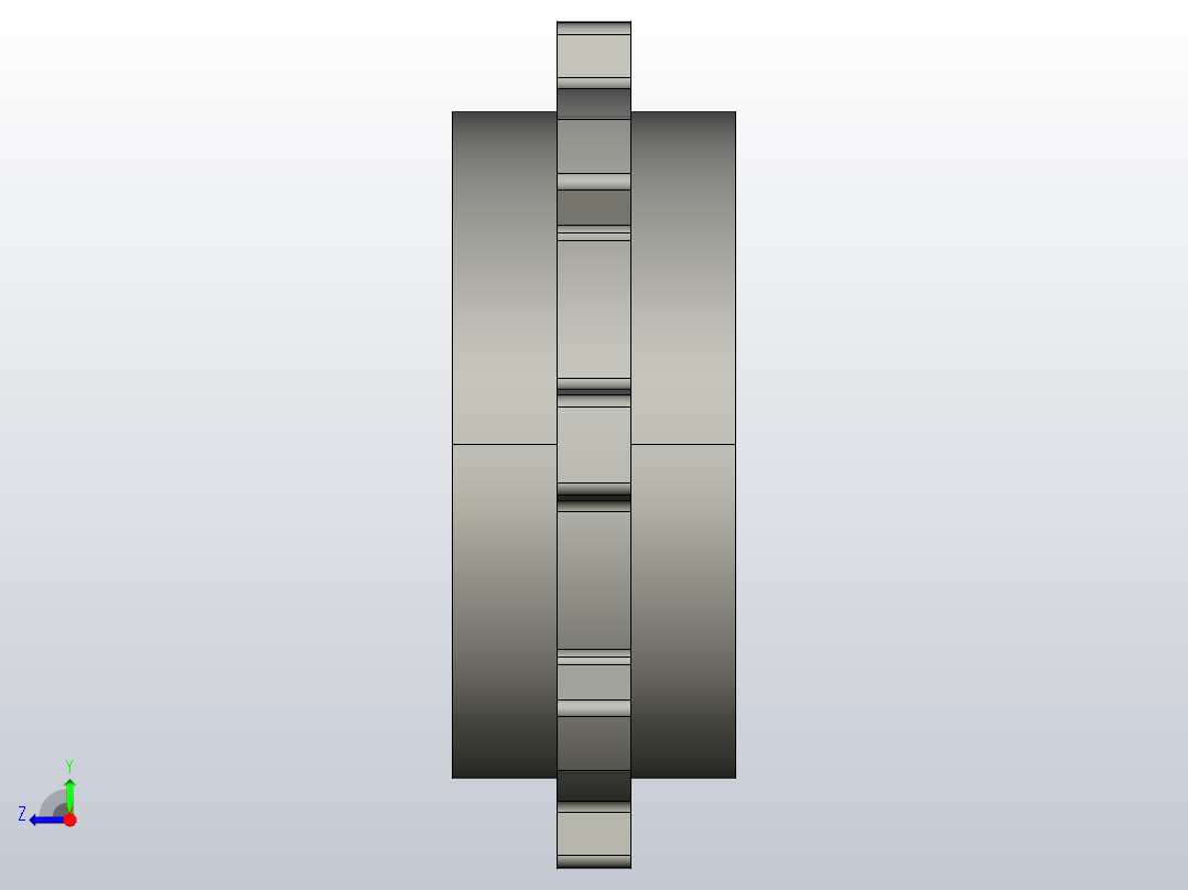 JS YS500-8T-S50-C1 机加工主动轮右视图