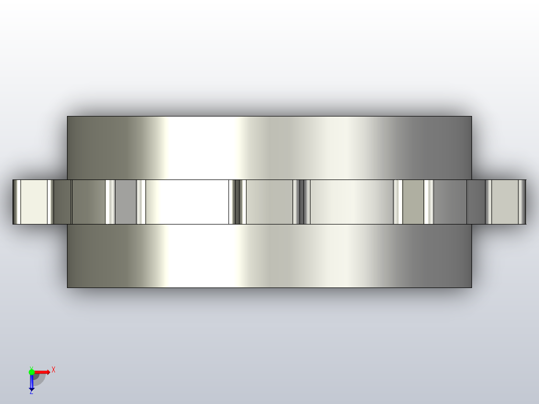 JS YS500-8T-S50-C1 机加工主动轮俯视图