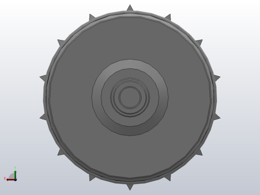 动力输送辊筒-双链轮型 GRF GRFS[GRFS-D60-W300]后视缩略图