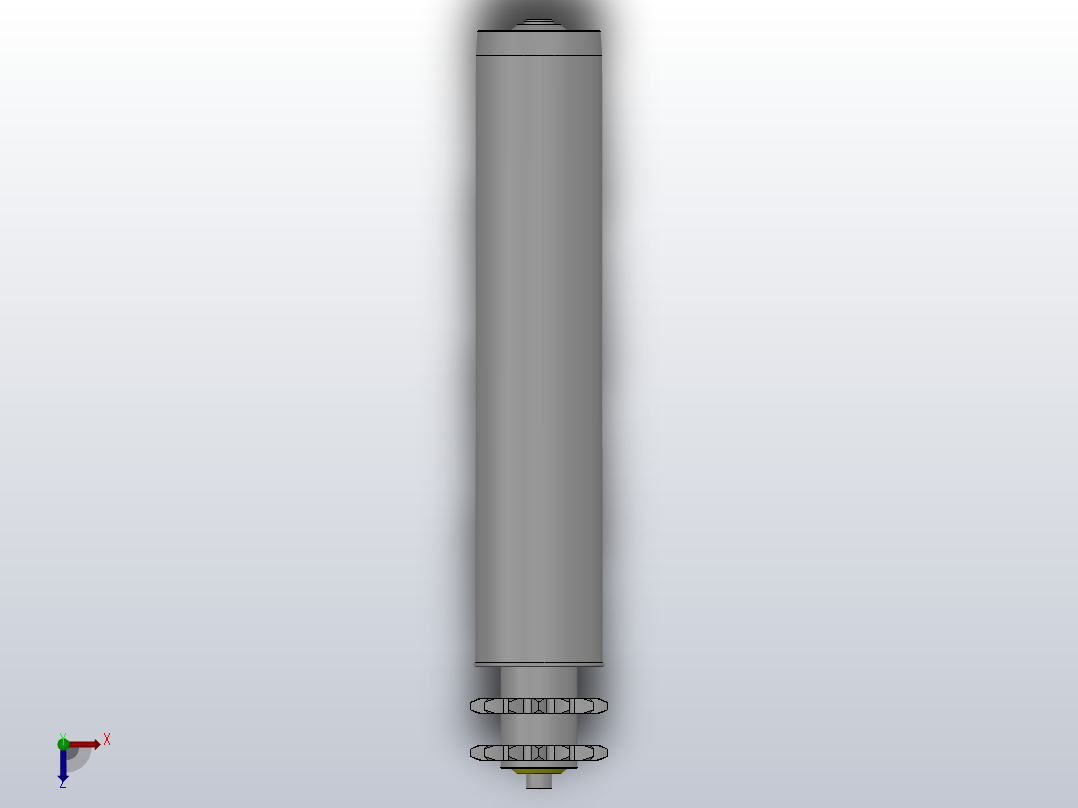 动力输送辊筒-双链轮型 GRF GRFS[GRFS-D60-W300]俯视图