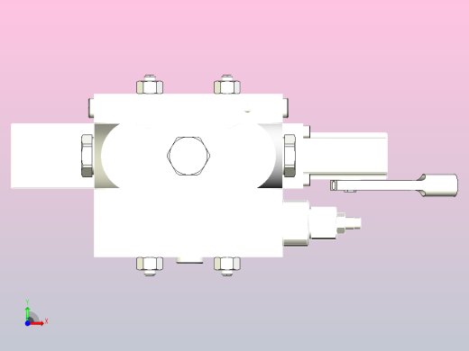 餐厨车提升油缸阀块前视缩略图