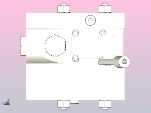 餐厨车提升油缸阀块右视缩略图