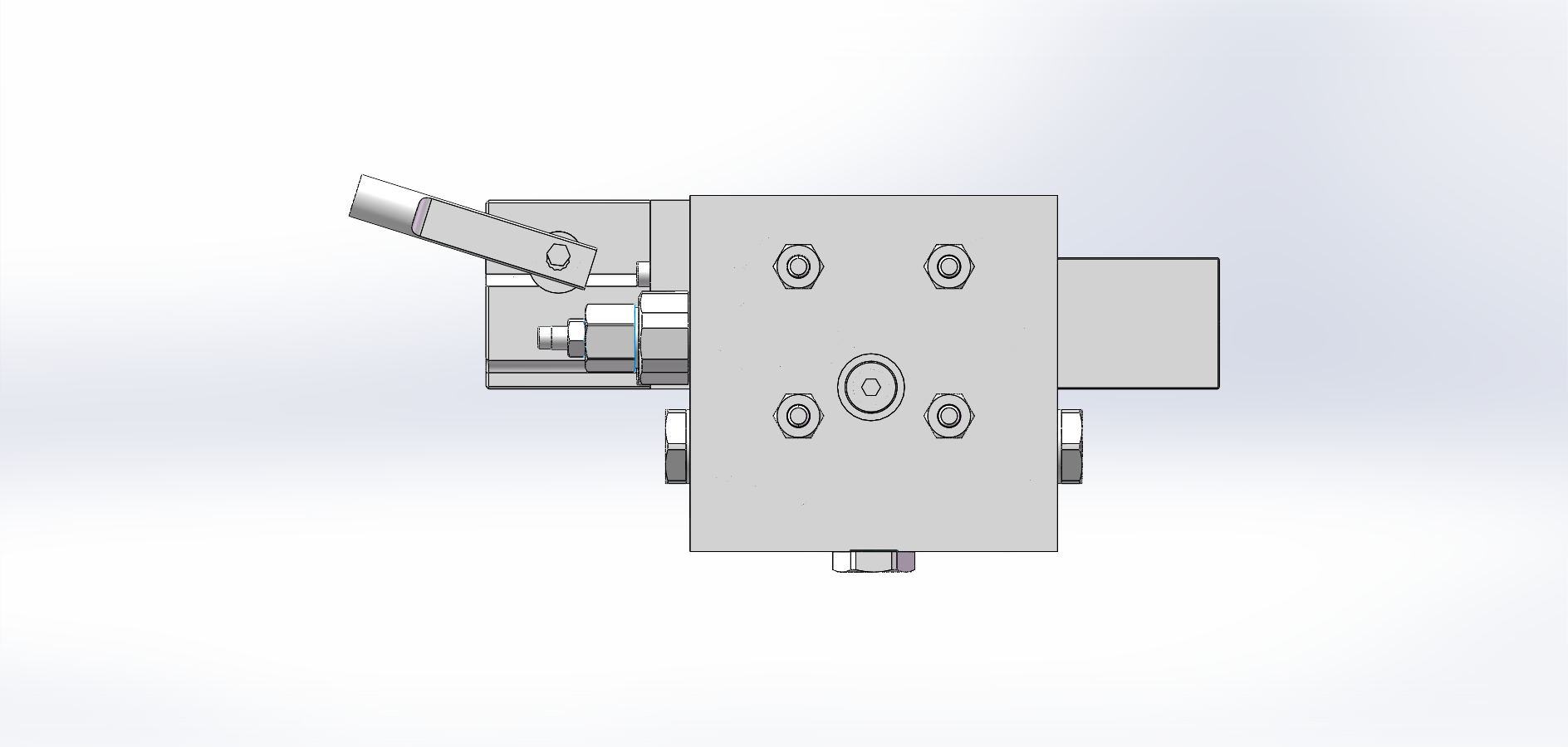 餐厨车提升油缸阀块