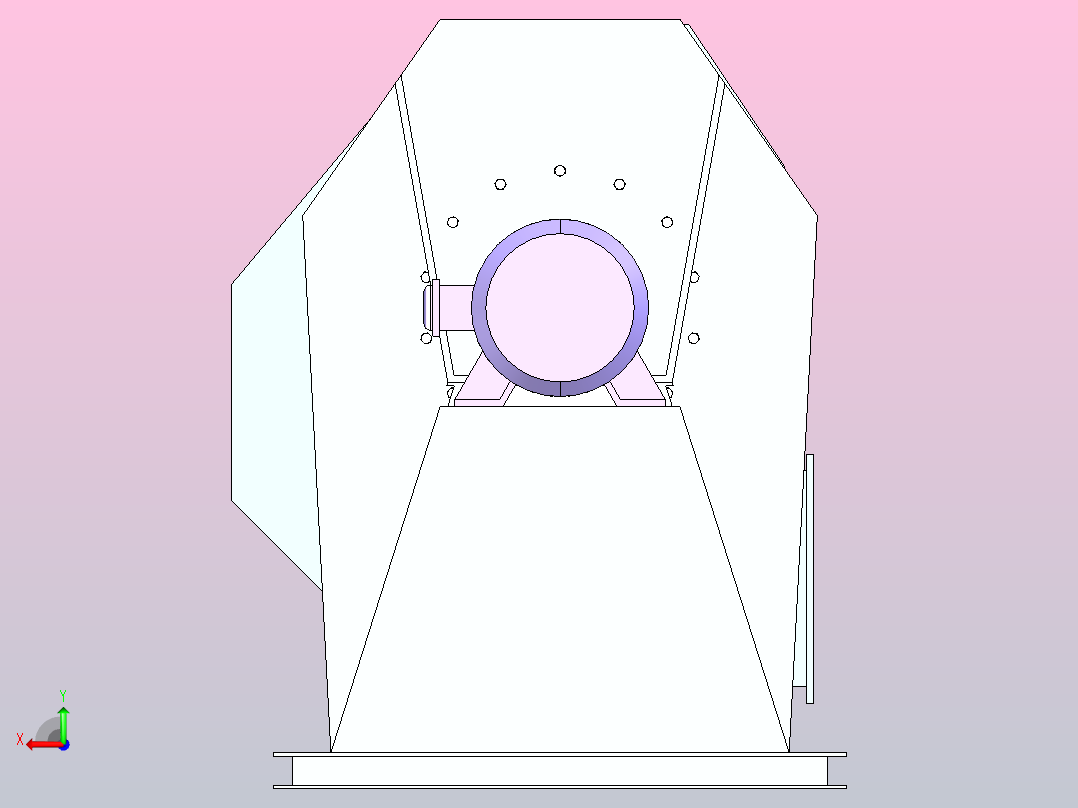 SAB-ZG-Ⅱ工业中压离心风机（D式)[ZG-Ⅱ（D式)]后视图