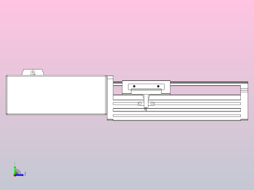 皮带直线轴半封闭可选导轨TPA-HNB-85D-90-L50-MR-C-P20-N3左视缩略图