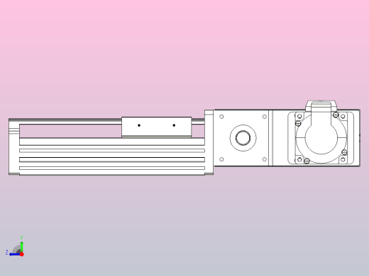 皮带直线轴半封闭可选导轨TPA-HNB-85D-90-L50-MR-C-P20-N3右视缩略图