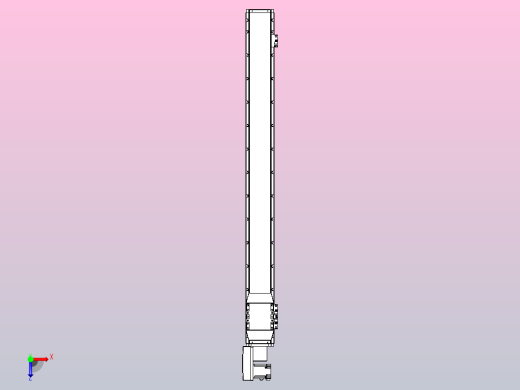 机器人皮带驱动直线轴TPA-GCB-120-P70-L1150-QL-M20-N3俯视缩略图