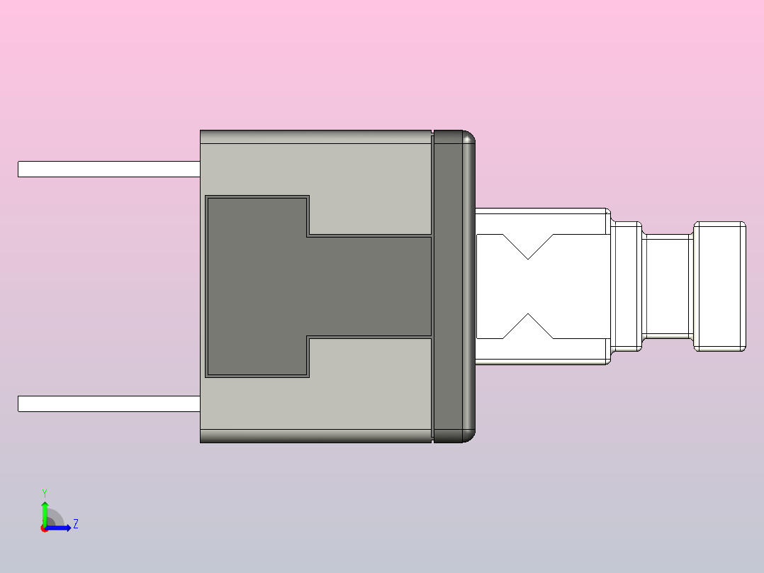APEM-MHPS-按钮开关DPDT 0.1A 30V On-Mom左视图