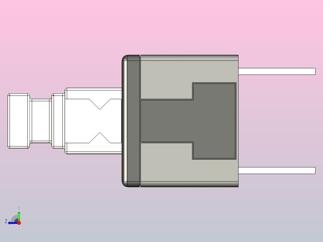 APEM-MHPS-按钮开关DPDT 0.1A 30V On-Mom右视图