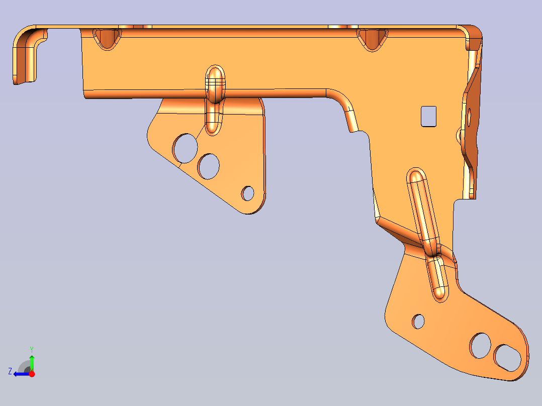 福特 翼博 -12_左边梁外板总成_PANEL_ASSY_SIDE_CTR_OTR_LH右视图