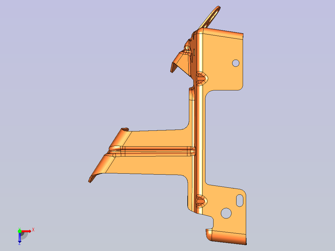 福特 翼博 -12_左边梁外板总成_PANEL_ASSY_SIDE_CTR_OTR_LH俯视图